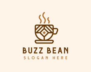 Brown Cafe Cup logo design