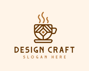 Brown Cafe Cup logo design