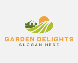 Lawn Landscaping Yard logo design