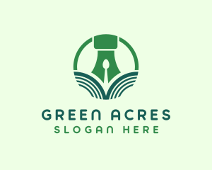 Agricultural Food Pen logo design