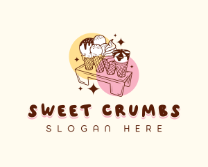 Ice Cream Dessert logo design