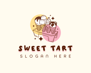 Ice Cream Dessert logo design