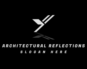 Mirror Reflection Technology Letter Y logo design