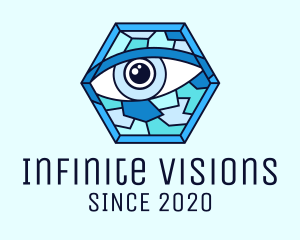 Blue Stained Glass Eye logo