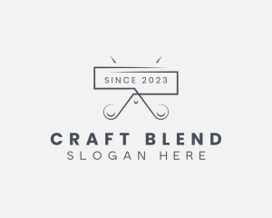 Stylist Shears Craft logo design