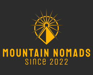 Nature Park Sunset Mountain  logo design