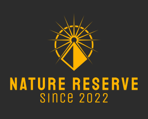 Nature Park Sunset Mountain  logo design