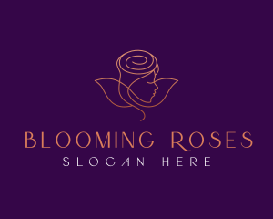 Rose Beauty Cosmetic logo design