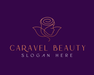 Rose Beauty Cosmetic logo design