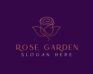 Rose Beauty Cosmetic logo design