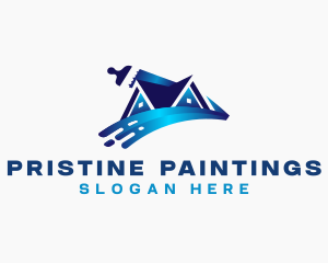 Paint Renovation Refurbish logo design