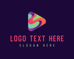 Download - Colorful Video Audio Player logo design