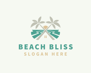 Beach House Resort logo design