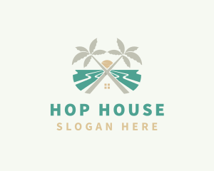 Beach House Resort logo design