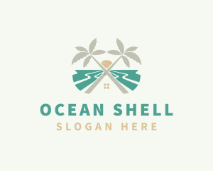 Beach House Resort logo design