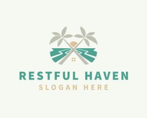 Beach House Resort logo design