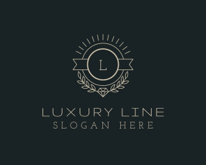 Luxury Diamond Wreath Jeweler  logo design