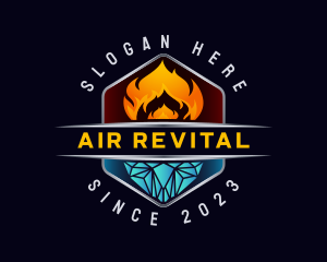 Fire Ice Ventilation logo design