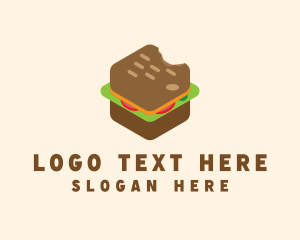 Isometric Food Sandwich  logo