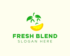 Happy Lemon Slice logo design