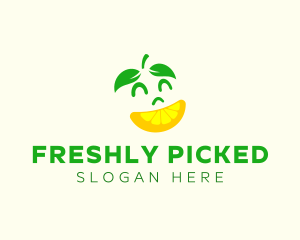 Happy Lemon Slice logo design