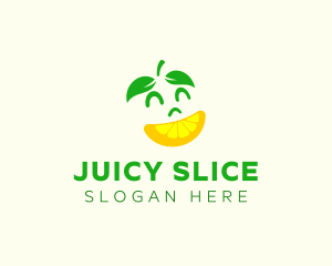 Happy Lemon Slice logo design