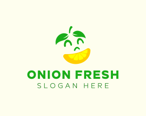 Happy Lemon Slice logo design