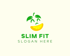 Happy Lemon Slice logo design