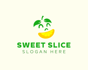 Happy Lemon Slice logo design