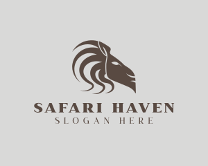 Safari Lion Animal logo design