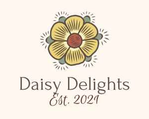 Daisy Flower Knitwork logo