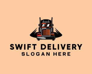 Truck Logistics Delivery  logo design