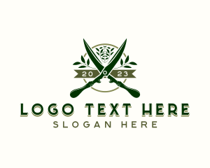 Landscaping Hedge Scissors logo