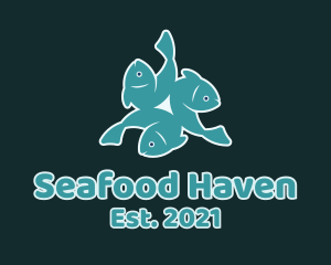 Fish Seafood Restaurant logo design