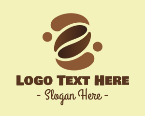 Coffee - Brown Coffee Bean logo design