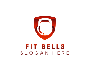 Kettlebell Fitness Shield logo design