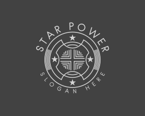 Classic Hipster Star logo design