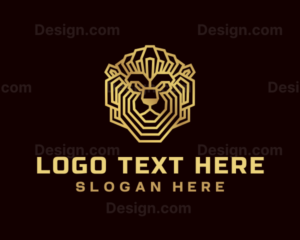 Luxury Lion Animal Logo