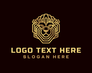 Luxury Lion Animal logo