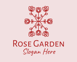 Red Rose Pattern logo
