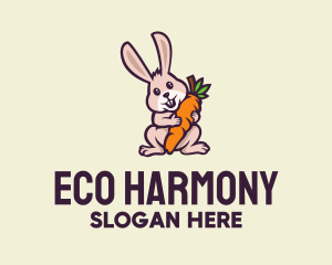 Carrot Bunny Cartoon logo