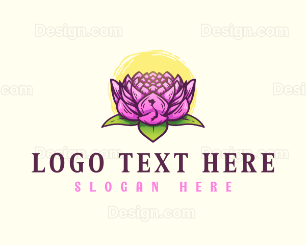 Lotus Flower Vietnam Logo