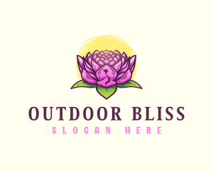 Lotus Flower Vietnam Logo