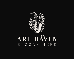 Saxophone Musical Instrument Logo