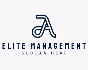 Traffic Management Letter A logo