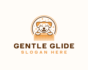 Dog Grooming Comb logo design