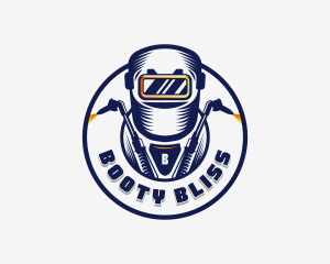 Welding Welder Metalworks logo design