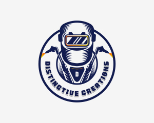 Welding Welder Metalworks logo design