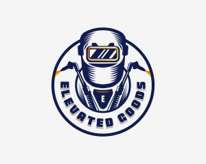 Welding Welder Metalworks logo design