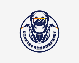 Welding Welder Metalworks logo design